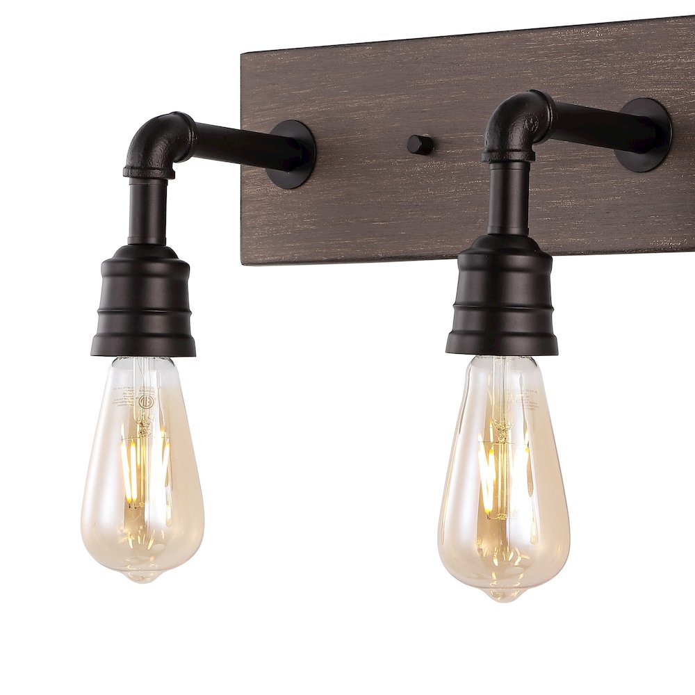 Corbett Rustic Farmhouse Iron Led Vanity