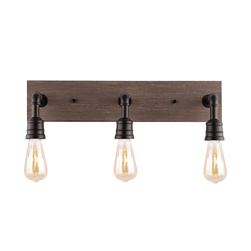 Corbett Rustic Farmhouse Iron Led Vanity
