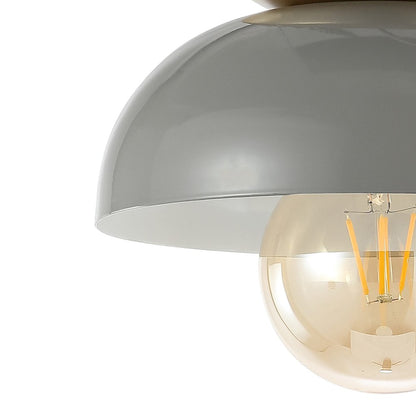 Paulina Classic Industrial Iron Led Flush Mount