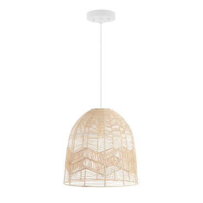 Sofia Farmhouse Coastal Rattan Led Pendant