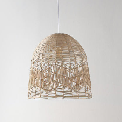 Sofia Farmhouse Coastal Rattan Led Pendant