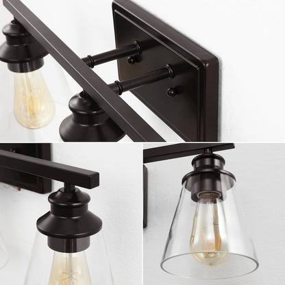 Arlo 3-Light Vintage Classic Vanity Light With Bathroom Hardware Accessory Set