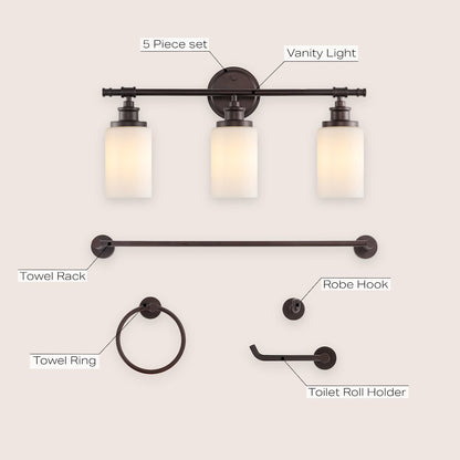 Egan 3-Light Classic Cottage Vanity Light