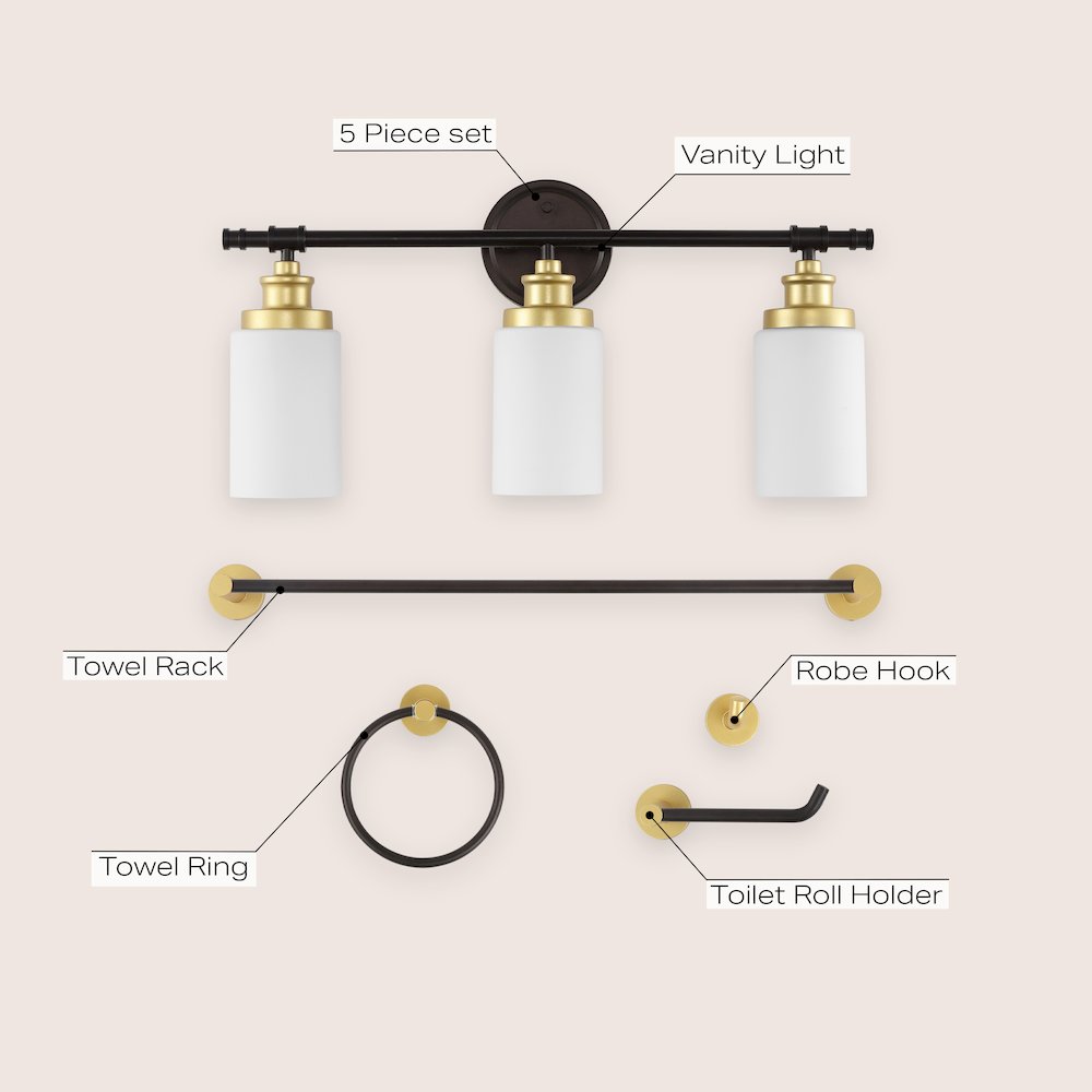 Egan 3-Light Classic Cottage Vanity Light