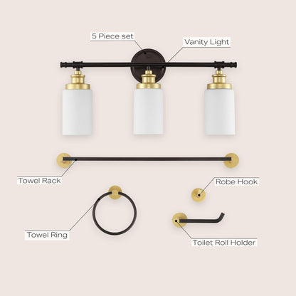 Egan 3-Light Classic Cottage Vanity Light