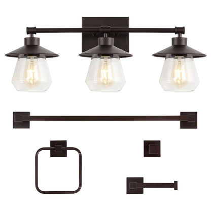 Avalon 3-Light Farmhouse Cottage Vanity Light