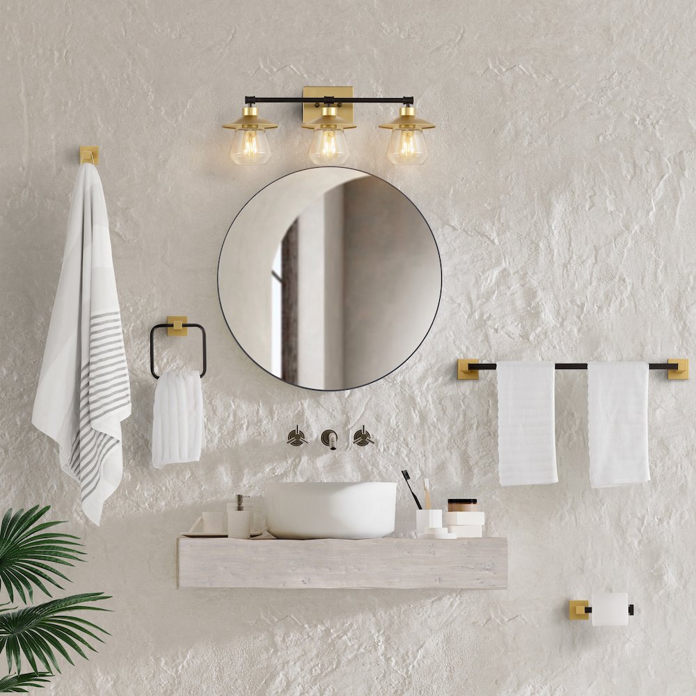 Avalon 3-Light Farmhouse Cottage Vanity Light