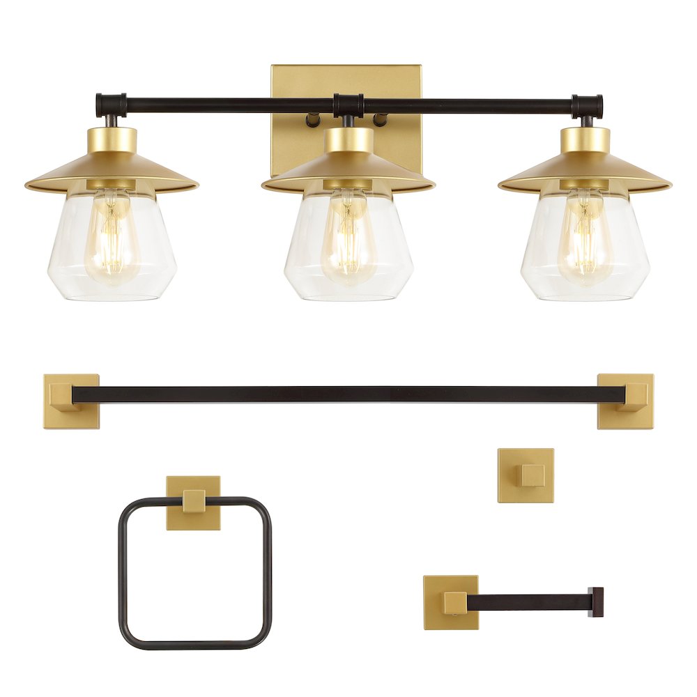 Avalon 3-Light Farmhouse Cottage Vanity Light