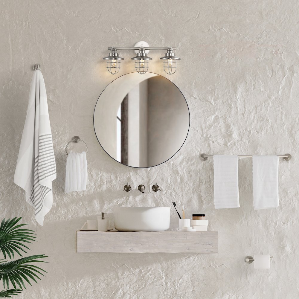 Ellis 3-Light Industrial Farmhouse Vanity Light