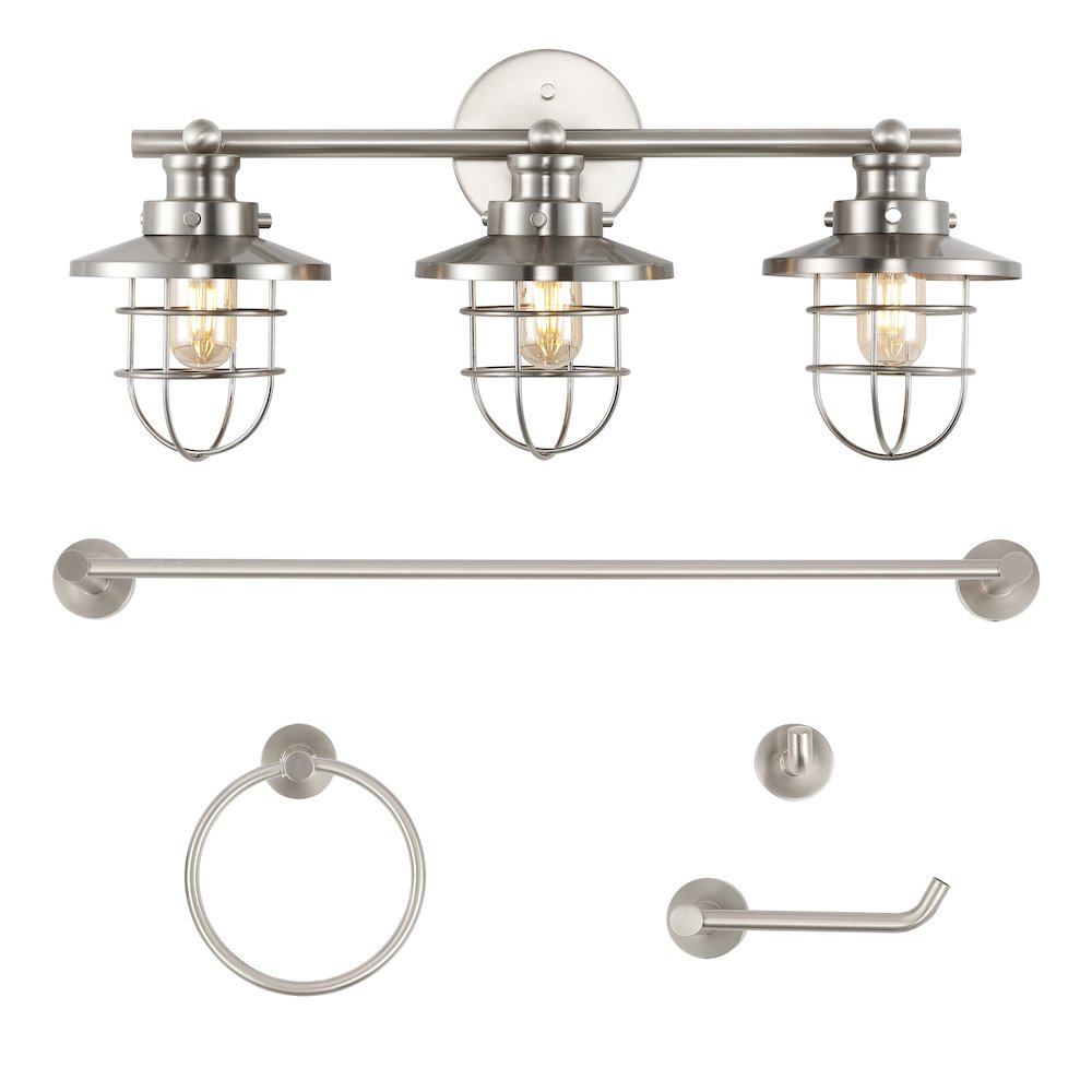 Ellis 3-Light Industrial Farmhouse Vanity Light