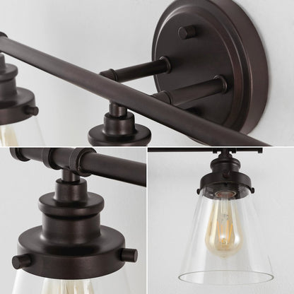 Hollis 3-Light Traditional Farmhouse Vanity Light
