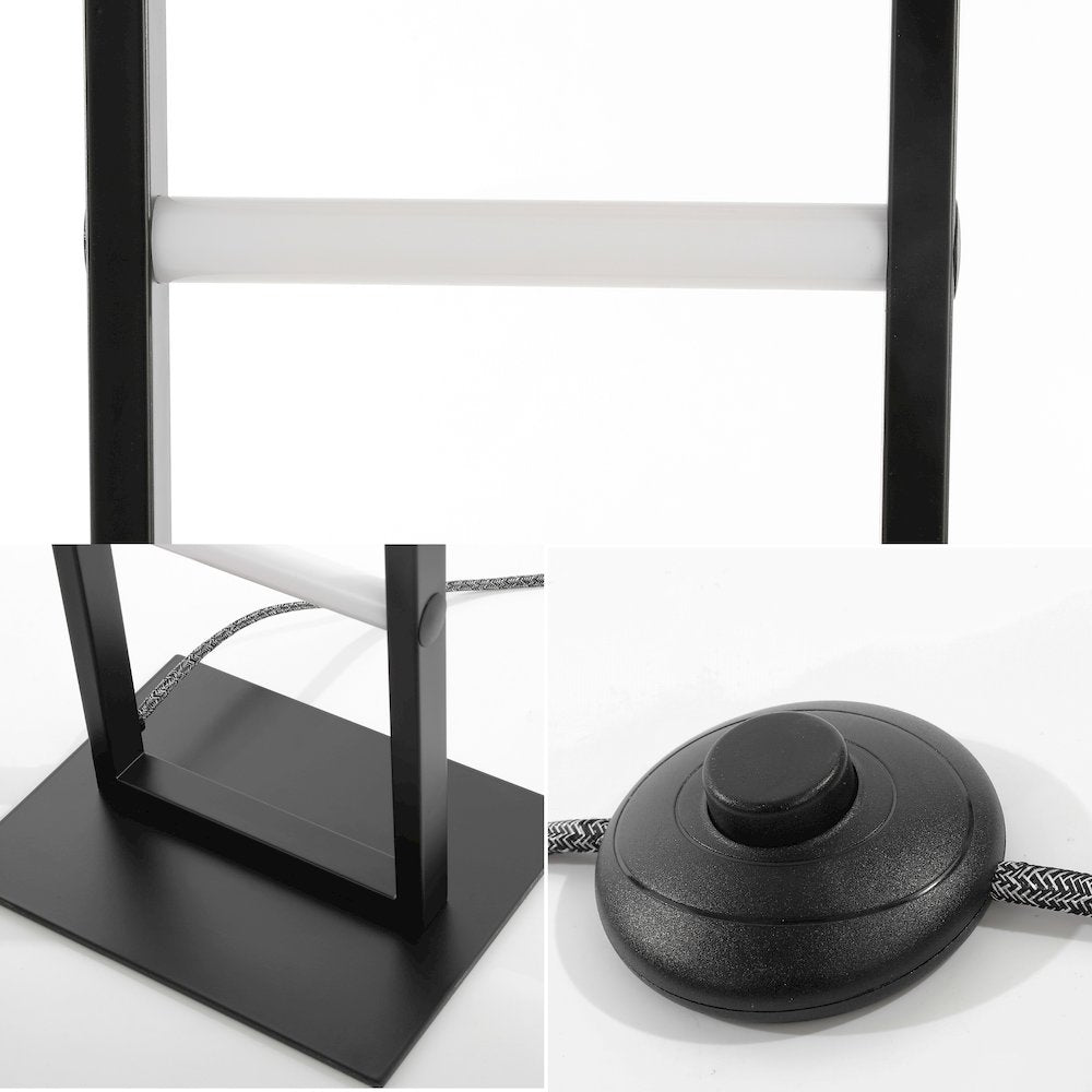 Ivan Minimalist Modern Iron Ladder Dimmable Integrated Led Floor Lamp