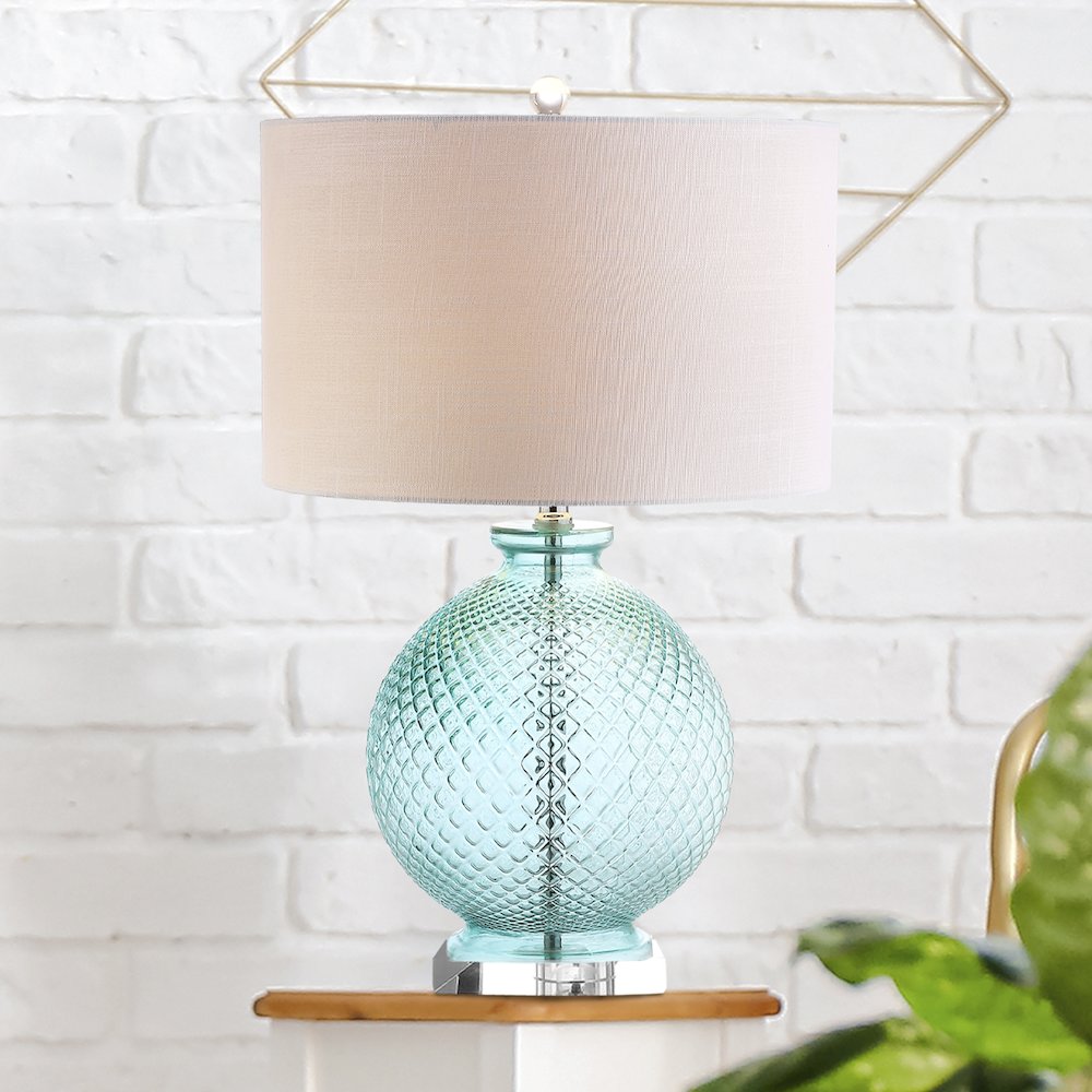 Estelle Glass And Crystal Led Table Lamp