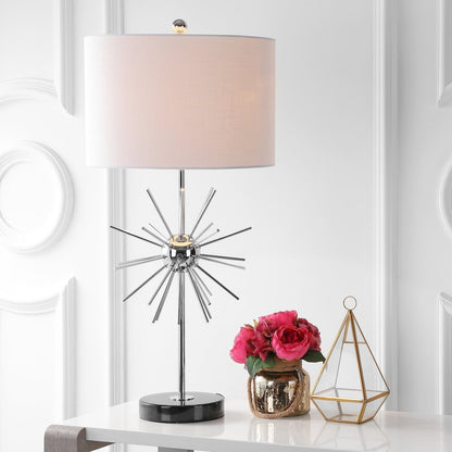 Aria Metal/Marble Led Table Lamp (Set Of 2)