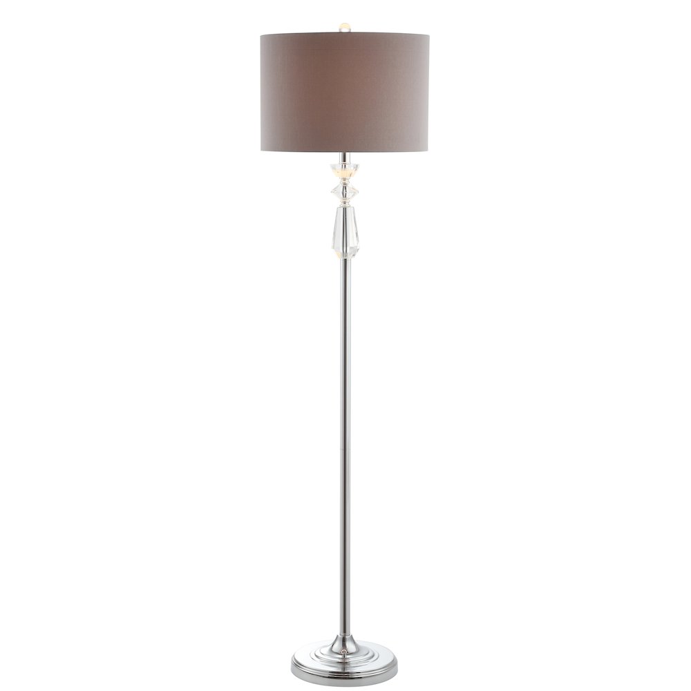 Layla Crystal Metal Led Floor Lamp