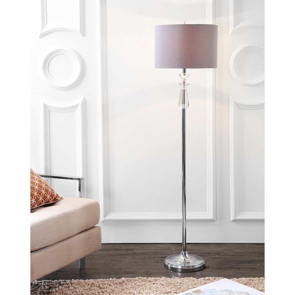 Layla Crystal Metal Led Floor Lamp
