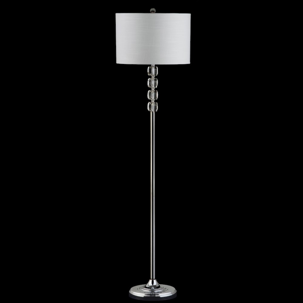 Aubrey Crystal Metal Led Floor Lamp