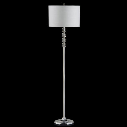 Aubrey Crystal Metal Led Floor Lamp