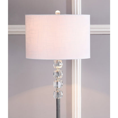 Aubrey Crystal Metal Led Floor Lamp