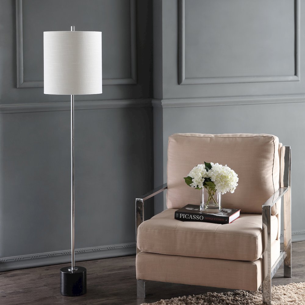 Levitt Marble/Metal Led Floor Lamp