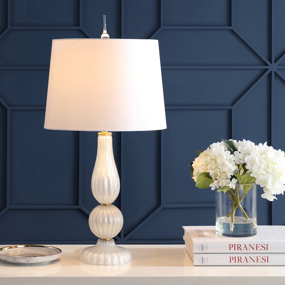 Maddie Glassmetal Led Table Lamp