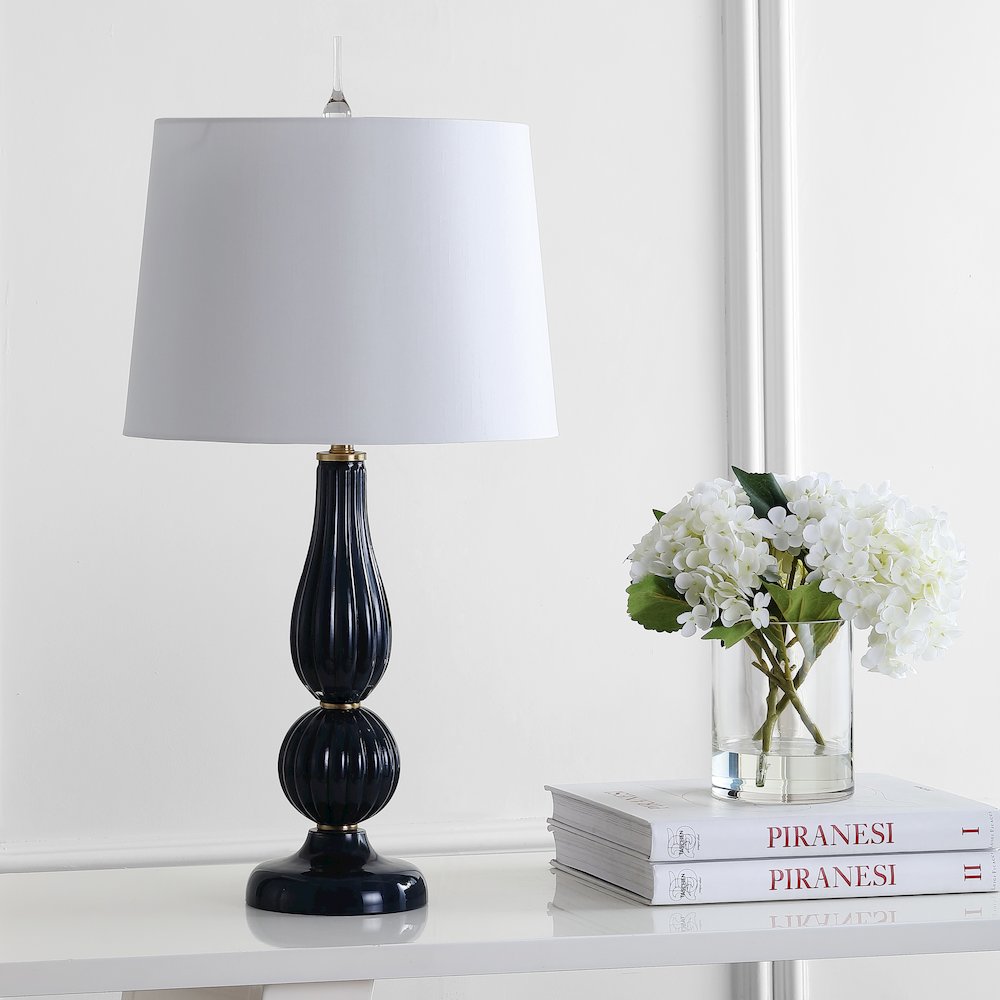 Maddie Glassmetal Led Table Lamp