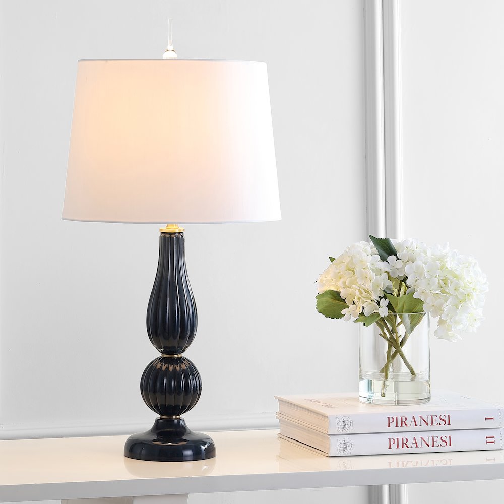 Maddie Glassmetal Led Table Lamp