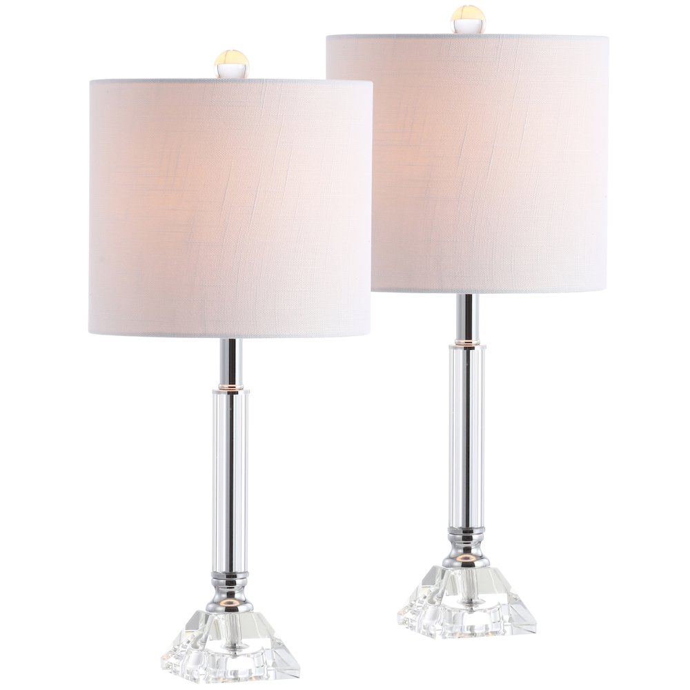 Dana Crystal Columnmetal Led Table Lamp (Set Of 2)