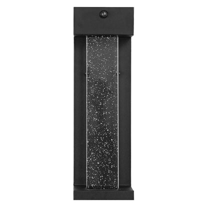 Miranda Modern Industrial Iron/Glass Seeded Glass