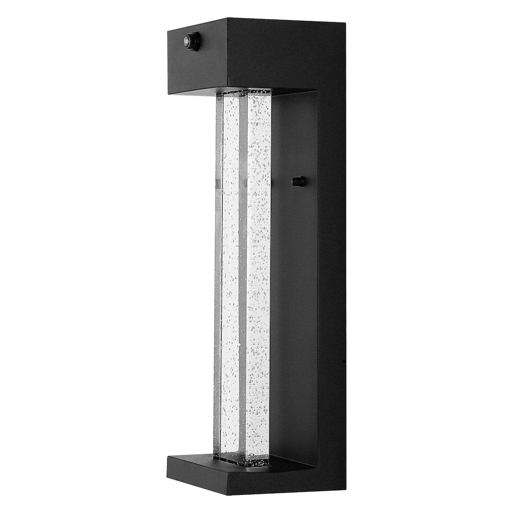 Miranda Modern Industrial Iron/Glass Seeded Glass