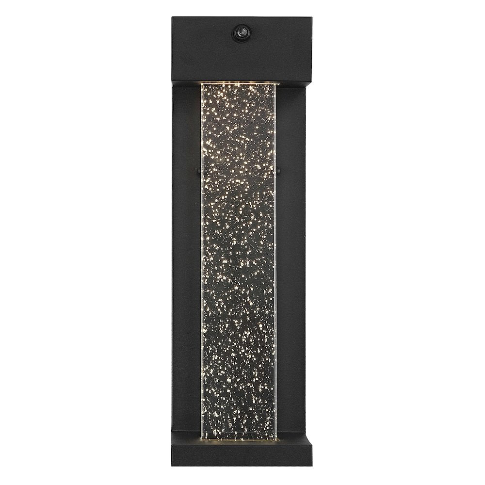 Miranda Modern Industrial Iron/Glass Seeded Glass