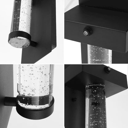 Horizone Minimalist Industrial Iron/Glass Seeded Glass