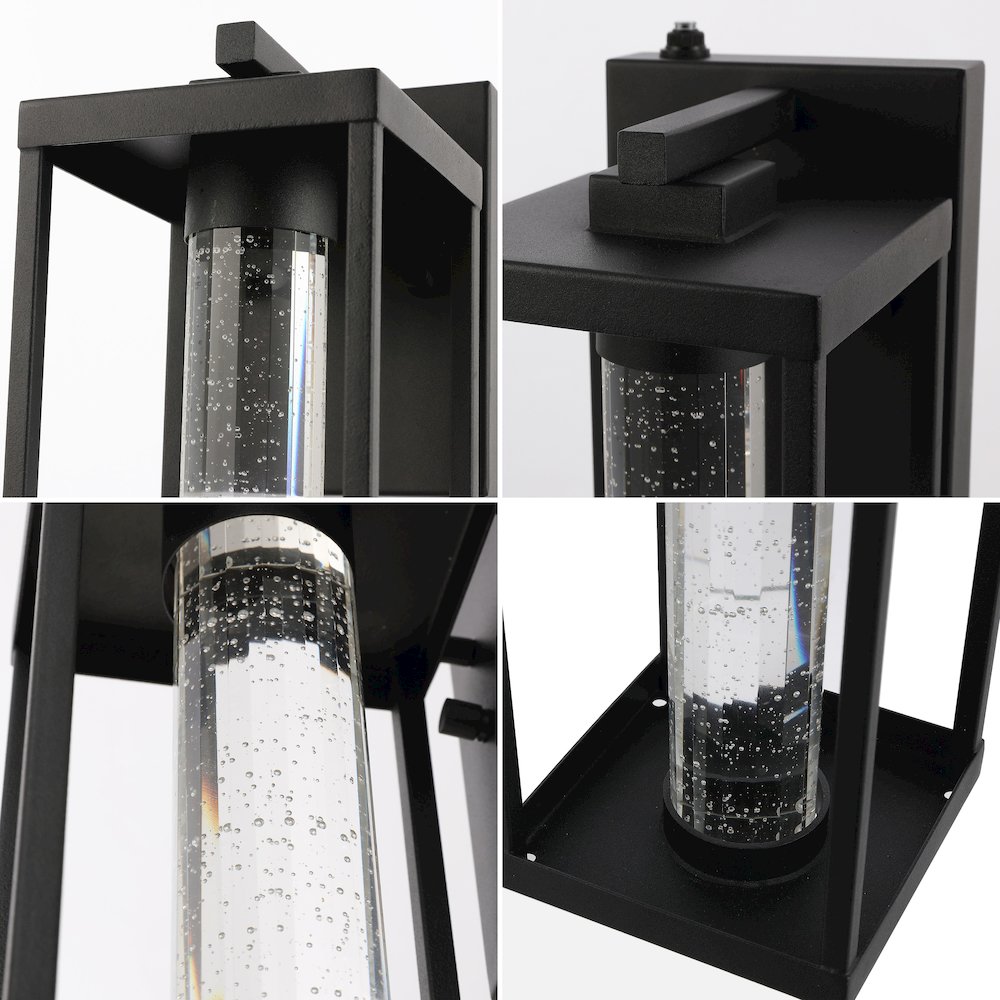 Juno Industrial Vintage Iron/Glass Seeded Glass