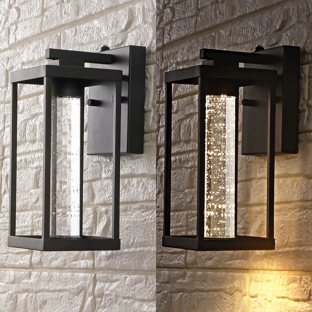 Juno Industrial Vintage Iron/Glass Seeded Glass