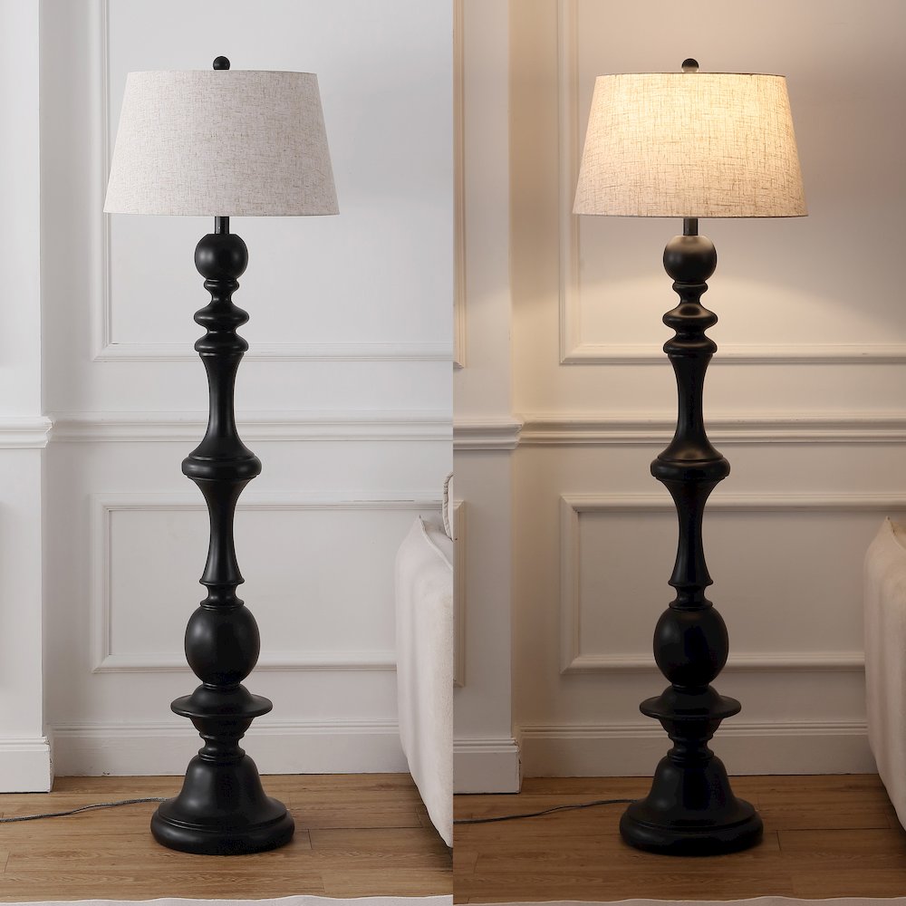 Taylor Spindled Resin LED Floor Lamp