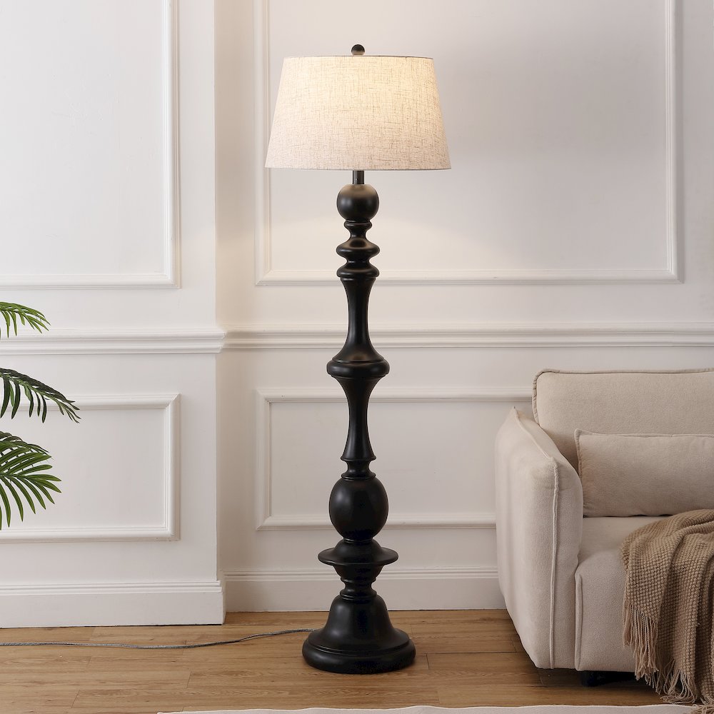 Taylor Spindled Resin LED Floor Lamp