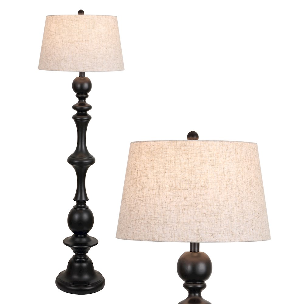 Taylor Spindled Resin LED Floor Lamp