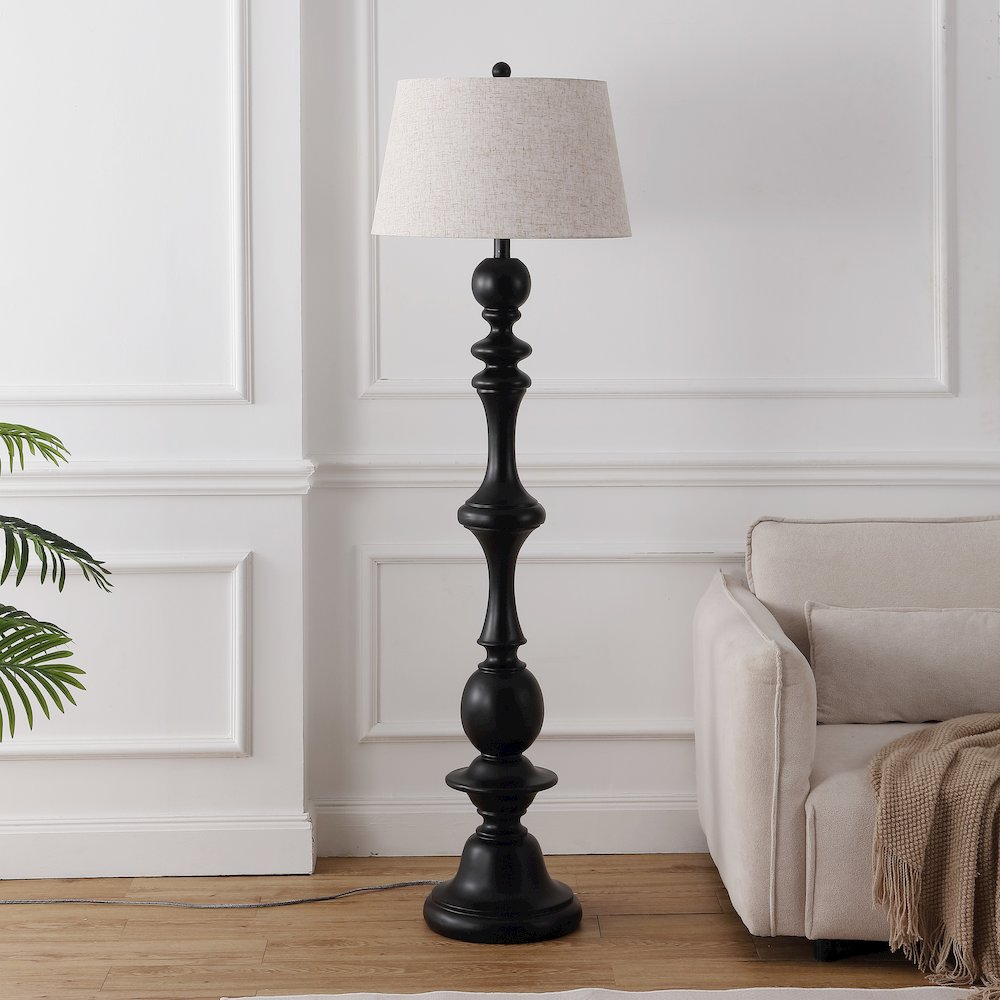 Taylor Spindled Resin LED Floor Lamp