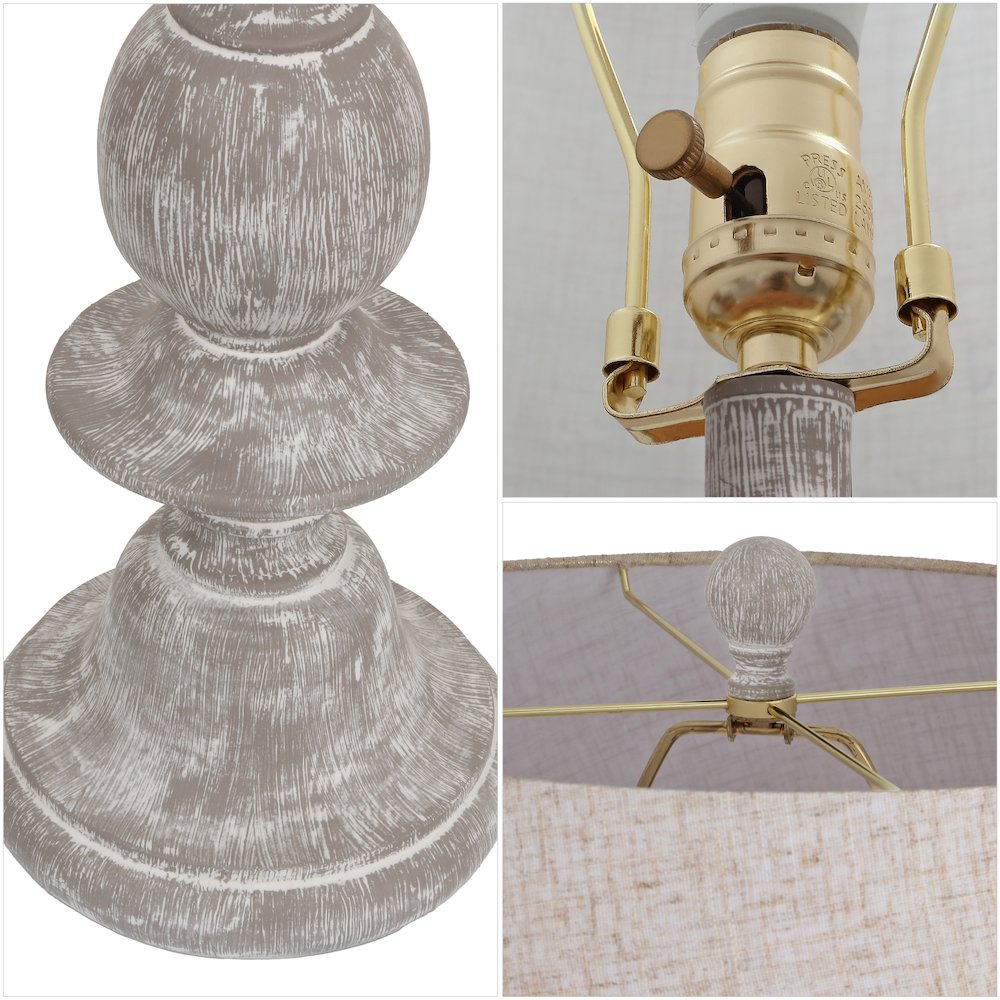 Taylor Spindled Resin LED Floor Lamp