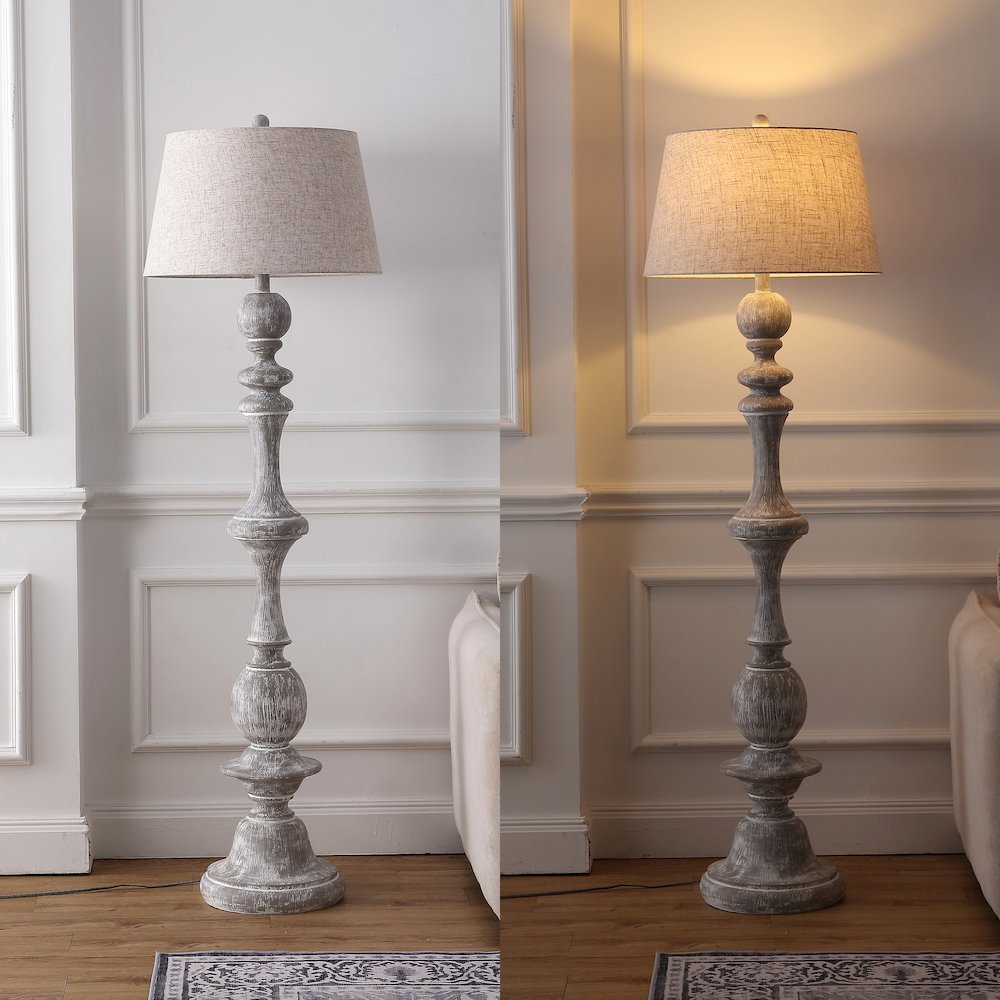 Taylor Spindled Resin LED Floor Lamp