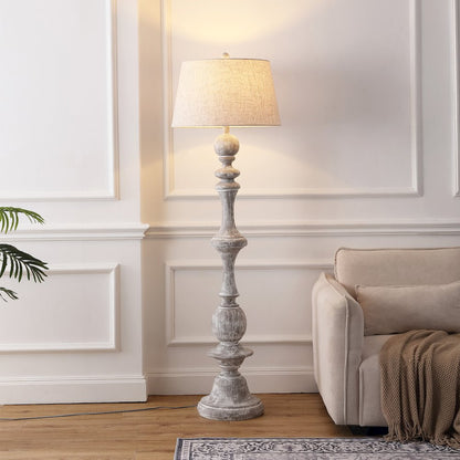 Taylor Spindled Resin LED Floor Lamp