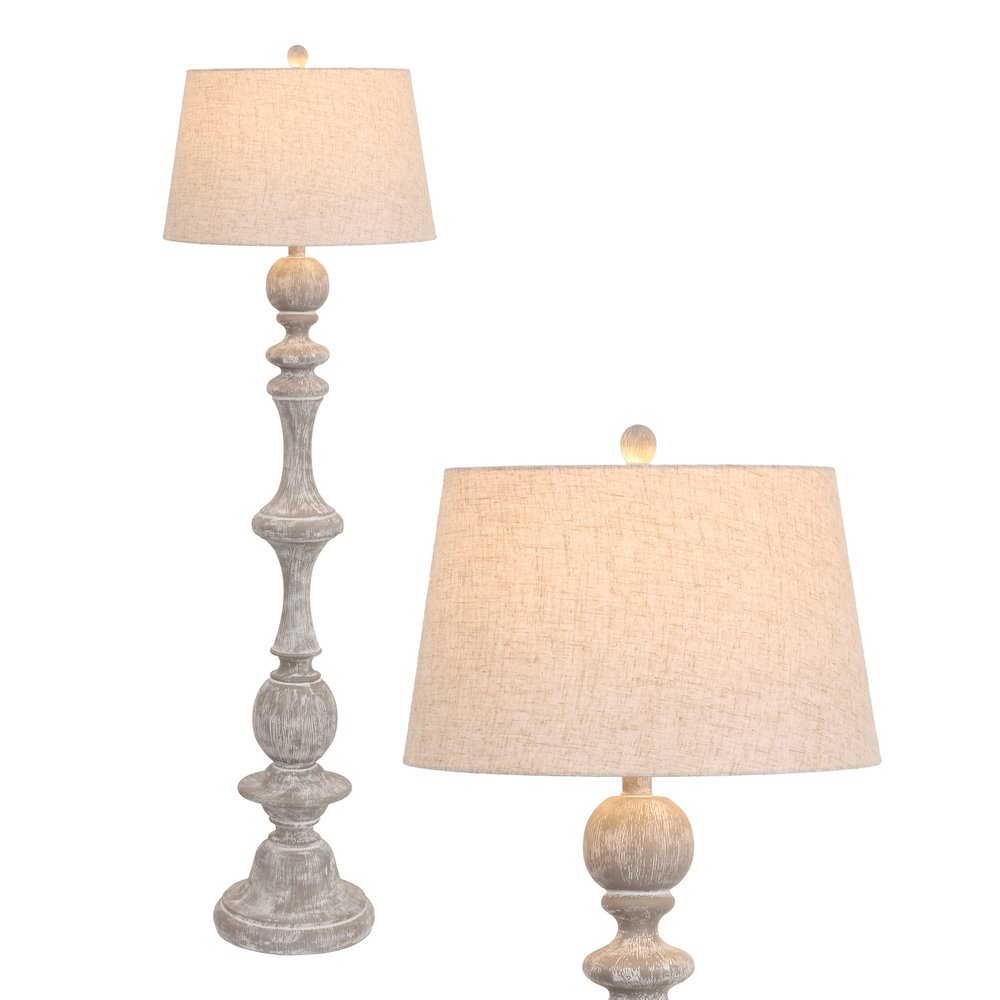 Taylor Spindled Resin LED Floor Lamp
