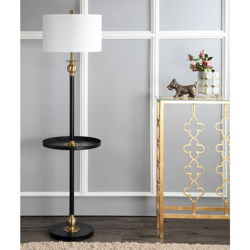 Evans Metal Led End Table Floor Lamp