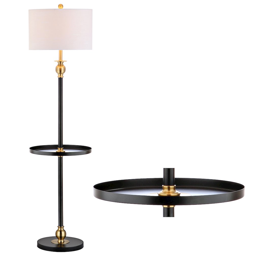 Evans Metal Led End Table Floor Lamp