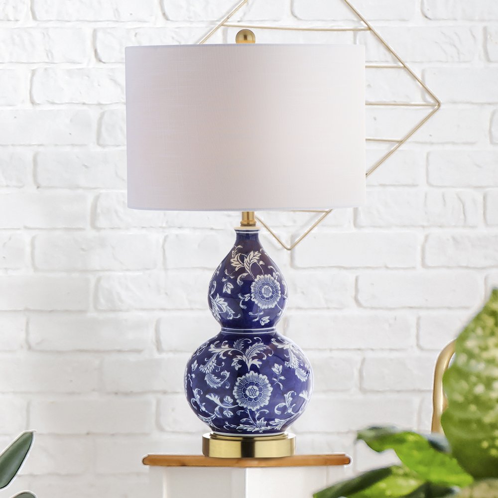 Lee Ceramic Chinoiserie Led Table Lamp