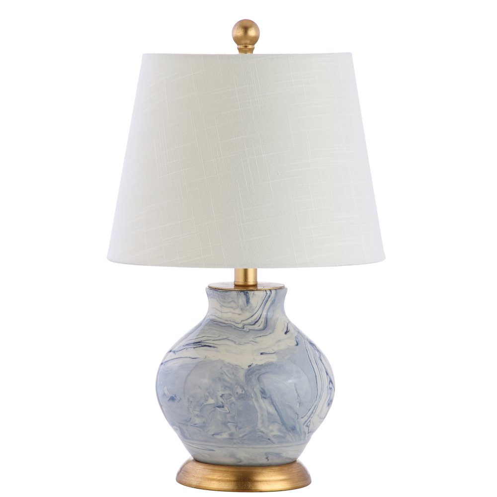 Holly Marbleized Ceramic Led Table Lamp