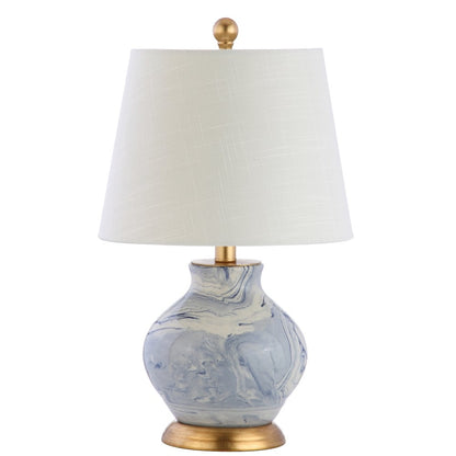 Holly Marbleized Ceramic Led Table Lamp