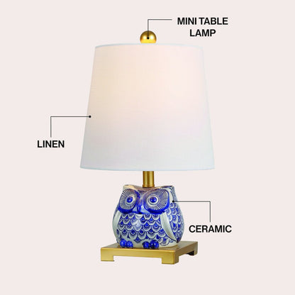 Justina Ceramic Mini Led Table Lamp