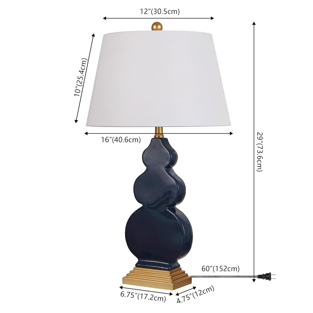 Carter Ceramic/Resin Led Table Lamp
