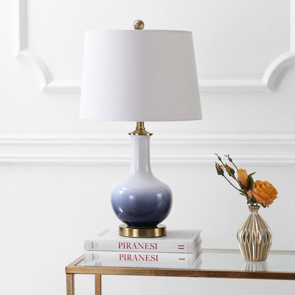 Gradient Ceramicbrass Led Table Lamp